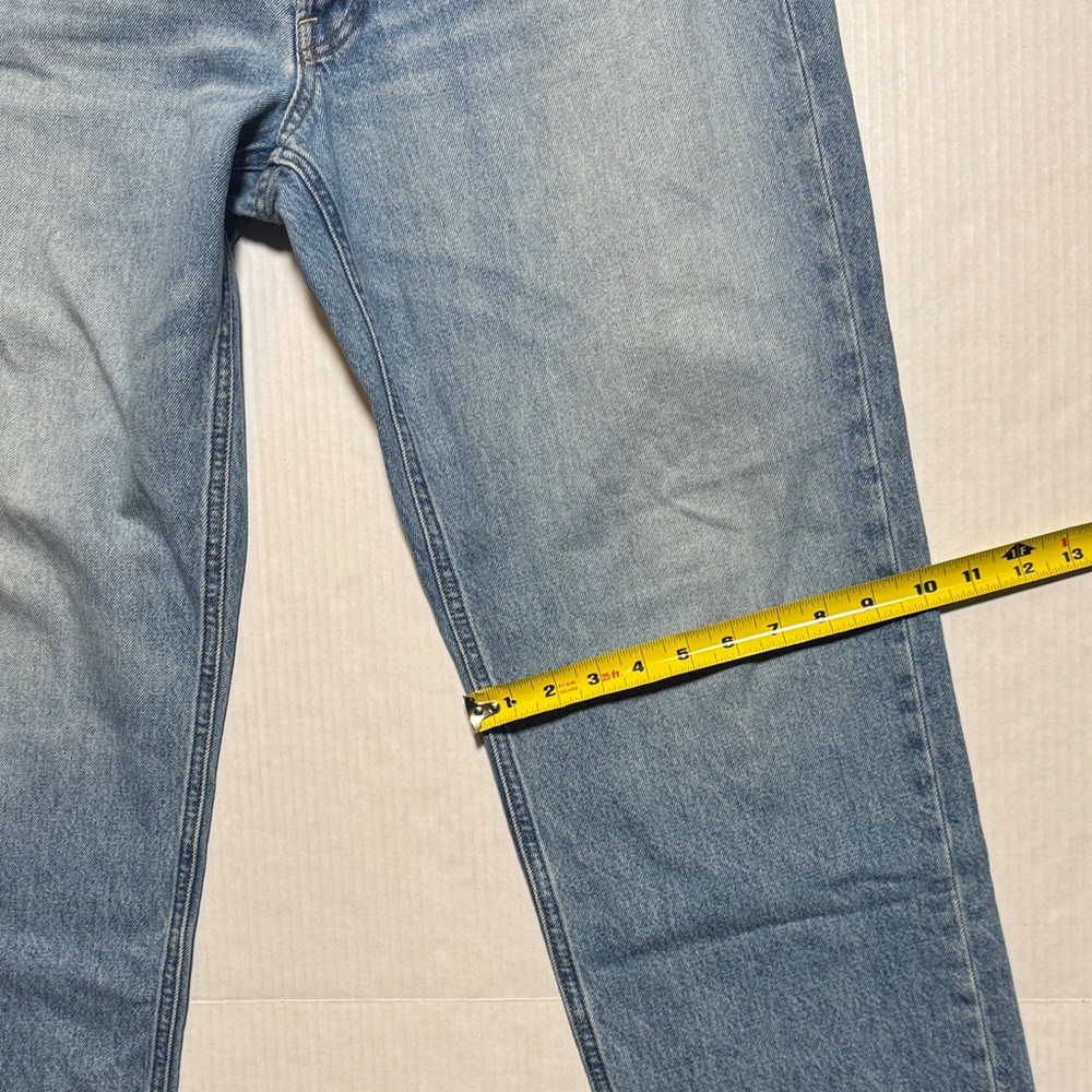 ALEX MILL Bev Jeans Mid Rise Relaxed Straight Vintage Light Indigo Wash 32/30 - Picture 12 of 16